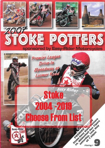 Stoke speedway programmes - stoke,