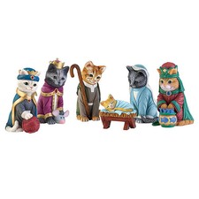 6PCs Nativity Scene Cat