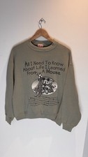 Men’s Vintage Disney Jumper Mickey Inc Size Medium Mickey Goofy Donald Vintage