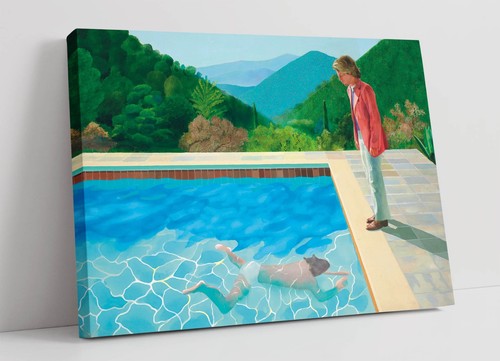 Pool with two figures - two, figures,