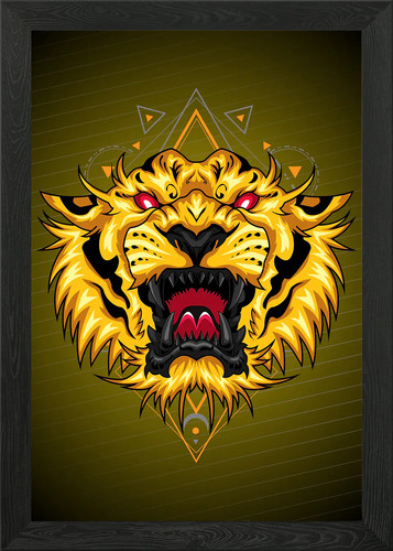 King tiger head - tiger,