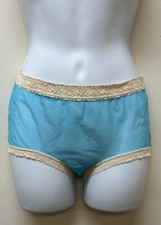 Vintage Retro Blue Sheer Nylon