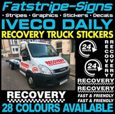 to fit IVECO DAILY RECOVERY TRUCK STICKERS GRAPHICS DECALS STRIPES 24 HOURS