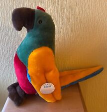 Soft toy parrot in excellent condition - display only 15" high