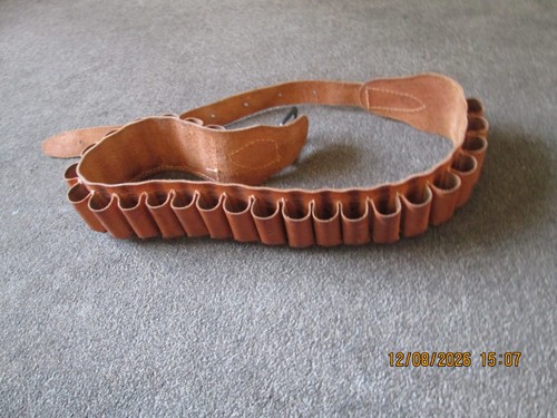 Leather cartridge belt - leather,