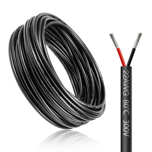 4ft 22awg 2x0 - 16.4ft/5m, 2x0.3mm²
