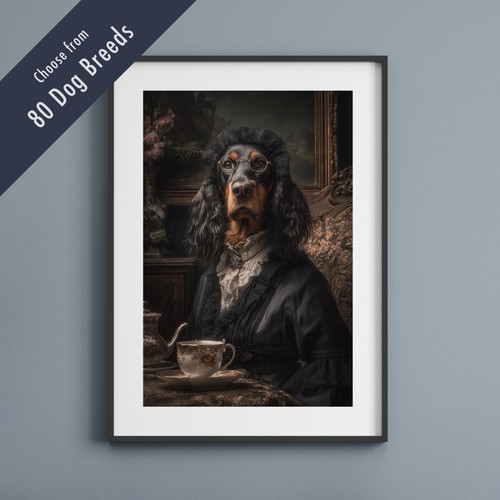 Funny dog tea - party, print
