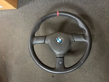 BMW OEM STEERING WHEEL l E24 E28 E30 E32 E34 M TECH II 385mm RED M STITCHING