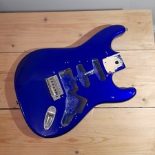 Part Loaded Strat Style Guitar body. blue #7