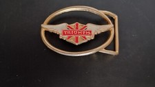 Vintage Triumph Motorcycle Belt Buckle 1980s