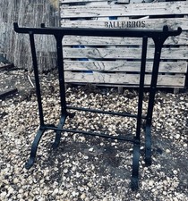Vintage Wrought Iron Trestle Table Legs (pair) 