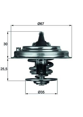 Mahle 87d thermostat - 30,