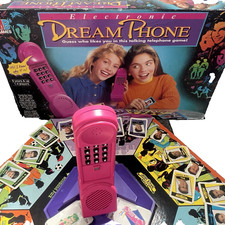 Dream Phone MB Games Electronic Board Game 1992  Working Phone Missing 5 Cards
