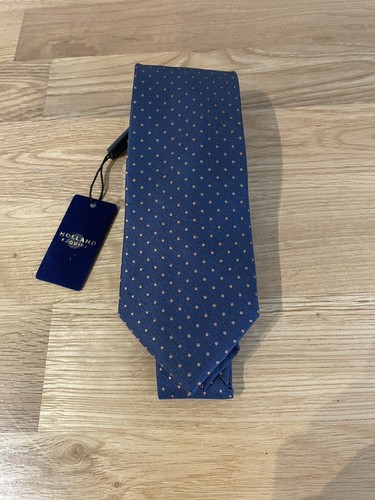 Holland esquire silk tie - silk, navy