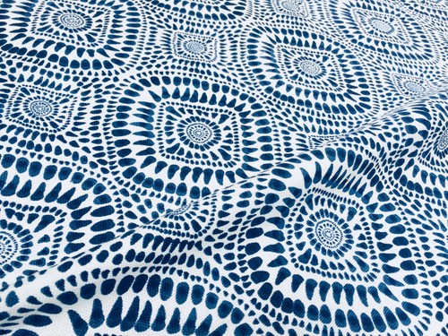 Spanish tile shibori fabric - spanish,