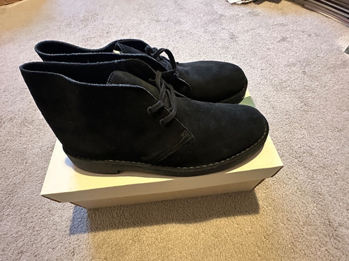 Clarks desert boots uk9 worn - clarks,