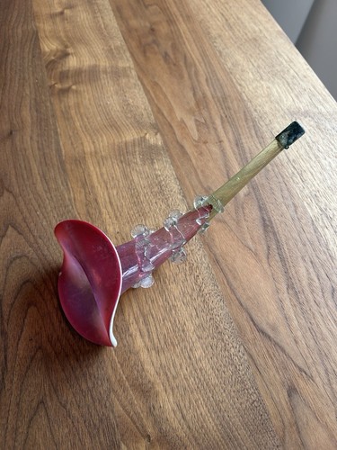 Antique blown trumpet - antique, flower