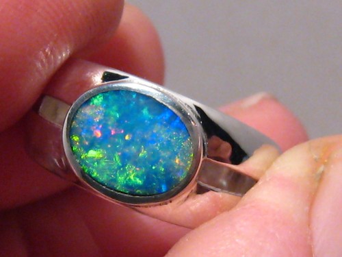 Mens opal ring - 1.8,