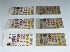 Vintage 1980's Scalextric Slot Car Decal Racing Stickers 1/32 Mighty Metro? X6