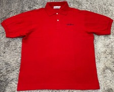 T137 New Alfa Romeo Racing Team Alfa Corse Italy Red Cotton Polo Shirt Mens L