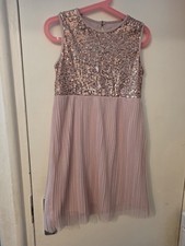 Girls Sequined Dress for Party-pink-7 - 8 Years