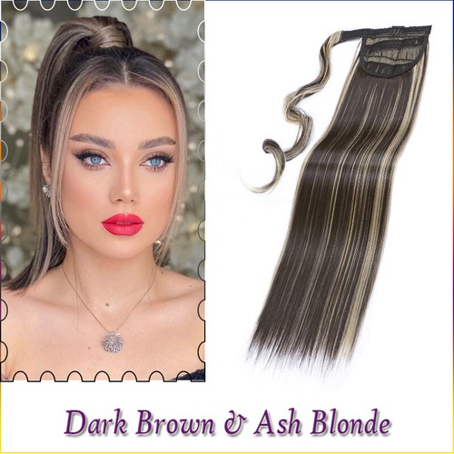 Thick natural ponytail clip - thick,