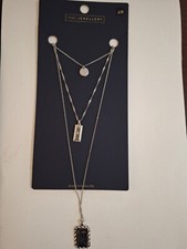 Next layered necklace, silver