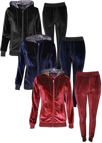 Womens ladies velour velvet - ladies,