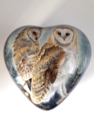 Barn owl heart box - barn,