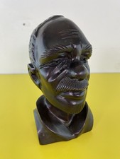 African Blackwood Woodcarving Of Old Chap