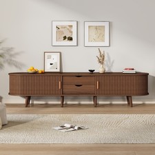 Oval TV Cabinet Storage