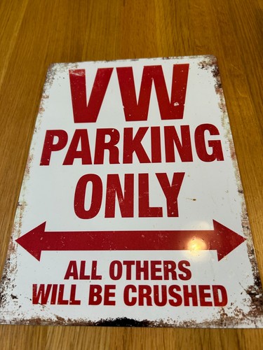 Metal parking sign retro - metal,
