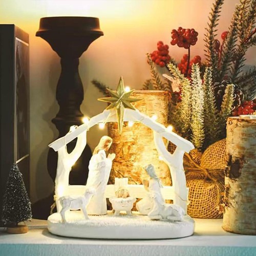Nativity set light up - nativity,