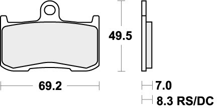 Sbs brake pads - sbs, for