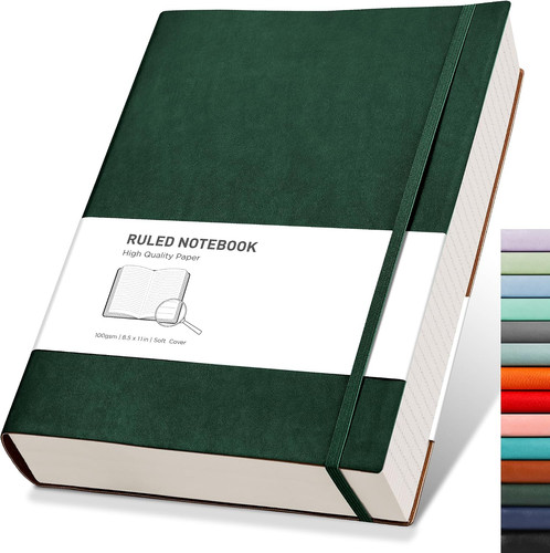 Leather notebook journal - a4,