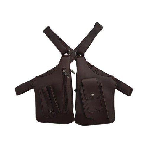 Faux leather underarm sling - leather,