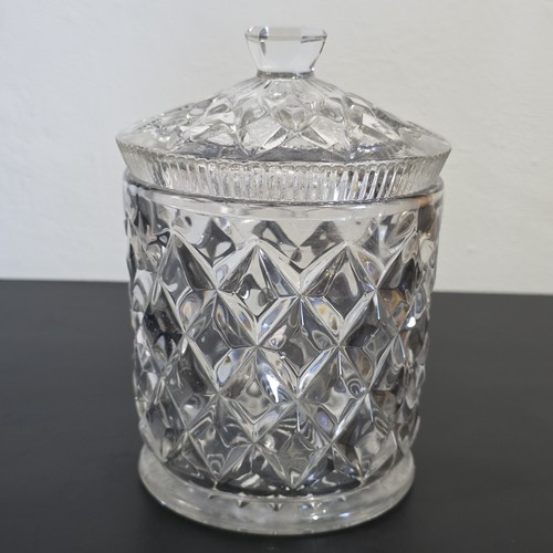 Vintage heavy pressed - pressed, glass