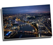 London Scene At Night Canvas