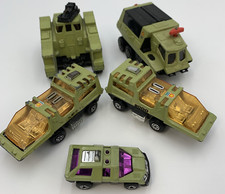 4 Matchbox Raider Command Vehicles, 1 Battlekings Missile Launcher           K12