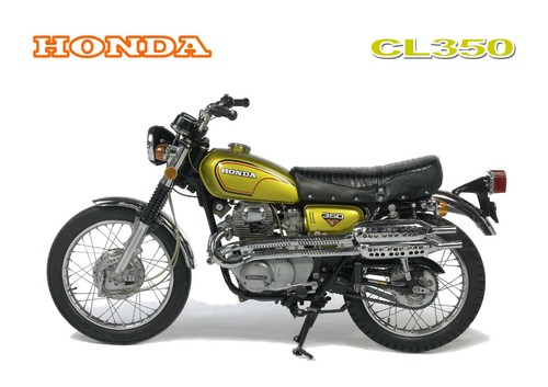 Honda poster classic cl350 - poster,
