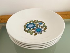 4 x Vintage J&G Meakin Studio Topic Soup, Cereal, Dessert Bowls (D : 19cm)