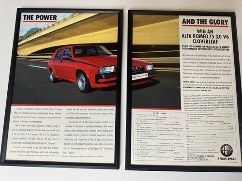 Framed original alfa romeo - framed,