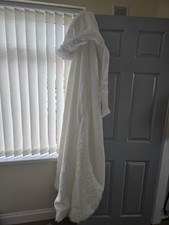 White Hooded Cloak With Hand Muff, wedding, Halloween,  costume etc.