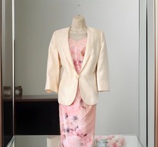 BNWT Jacques Vert UK 20 Wedding Jacket Shantung Champagne Mother Of The Bride