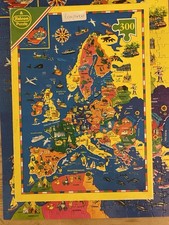 Falcon 300 Medium Sized Piece Jigsaw - Map Of Europe - Used