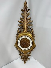 Vintage Syroco Gold Wall Clock