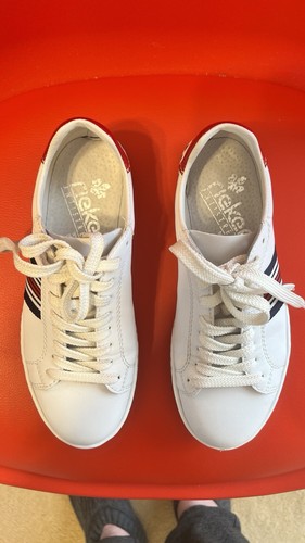 Rieker ladies leather white - rieker,