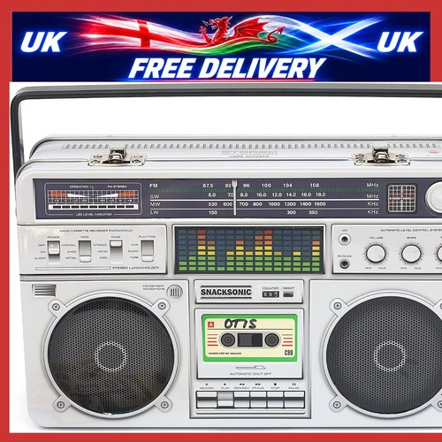 Metal lunch box radio - metal,