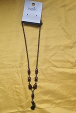 Wallis Necklace Chain Maroon