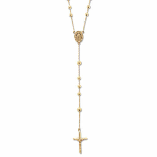 Women 9ct gold rosary - women,